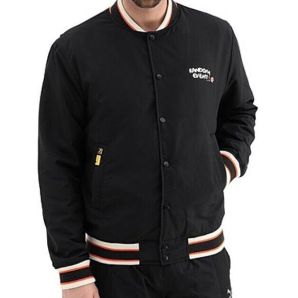 PUMA x RANDOM EVENT Bomber Jacket Men’s Sz‎ Large L Puma Black 596661-01 $180 - Picture 1 of 8